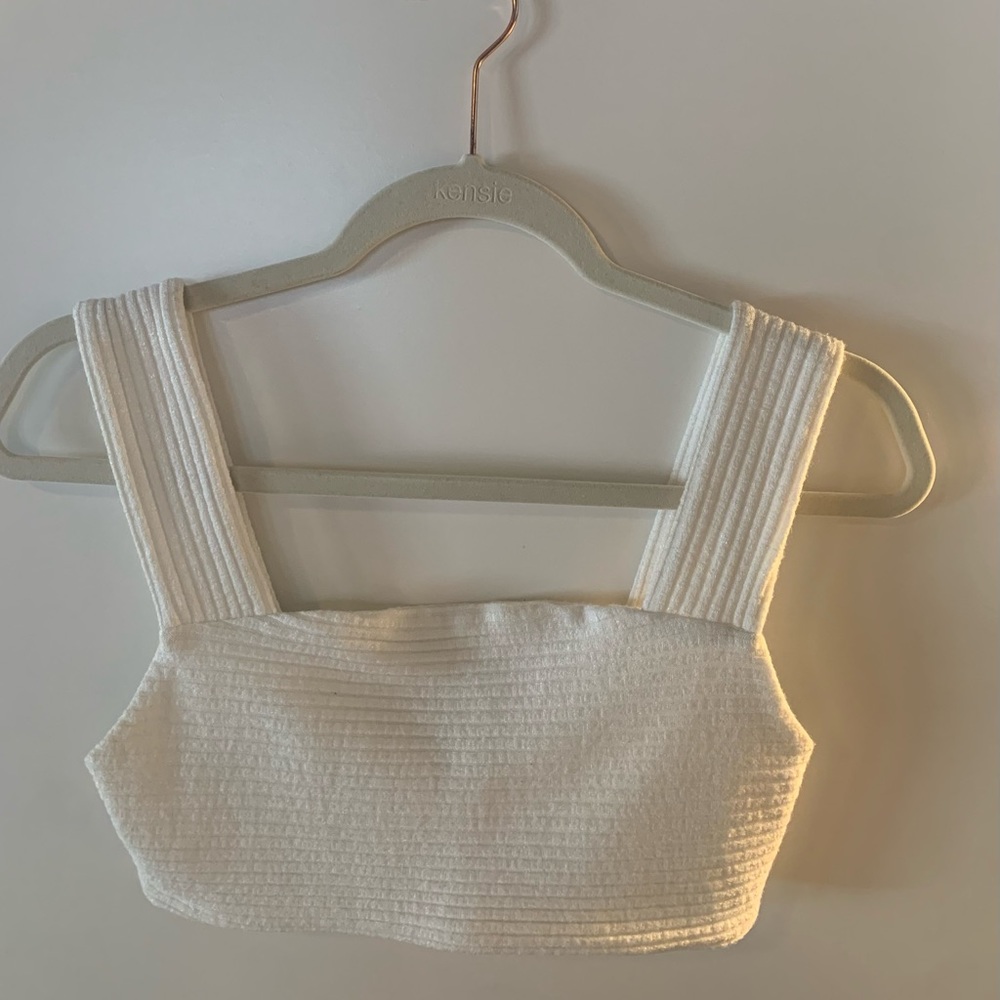 Urban Outfitters White Cropped Tank